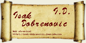 Isak Dobrenović vizit kartica